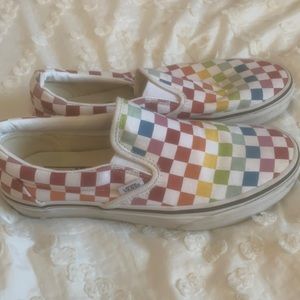 Rainbow vans size 8.5 womens